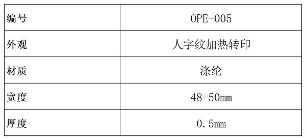 产品参数（对外）